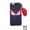 Чехол TPU черный с красным Глаза Fendi для iPhone7