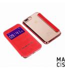 Книжки Чехол книжка с окошком красный для iPhone7 Plus