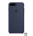 Чехол эко-кожа темно-синий Apple Logo для iPhone7 Plus