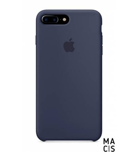 Чехол эко-кожа темно-синий Apple Logo для iPhone7 Plus