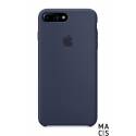 Чохол еко-шкіра темно-синій Apple Logo для iPhone 7 Plus