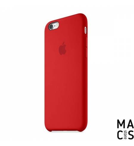 Чехол эко-кожа красный Apple Logo для iPhone 7