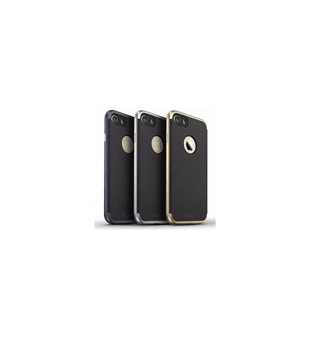 Чехол накладка Carbon бампер серебро IPAKY для iPhone7