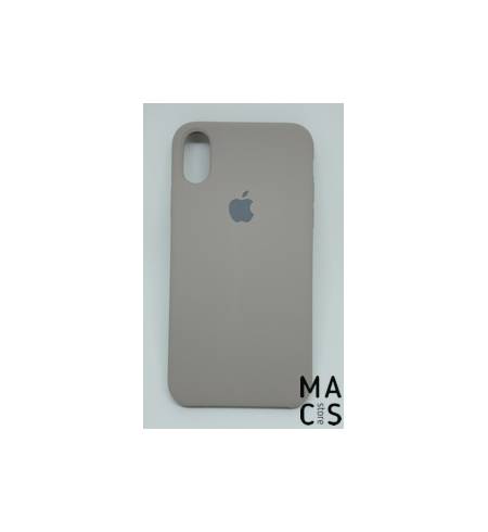Чехол TPU серый Apple Logo для iPhoneX