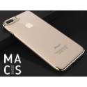 Чохол TPU прозорий золотий бампер для iPhone8Plus