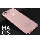 Чехол TPU прозрачный бампер розовое золото для iPhoneХ