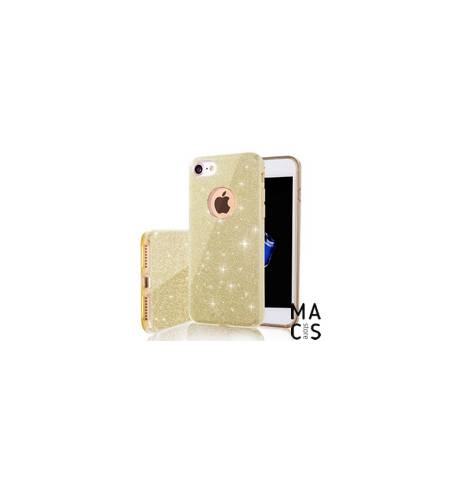 Чехол TPU золотой Блестки Logo для iPhone7Plus