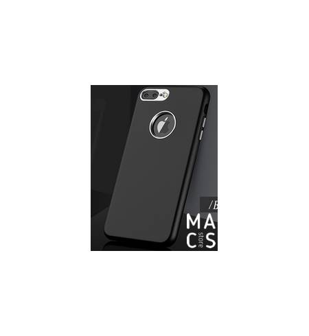 Чохол TPU чорний метал вставка для iPhone8