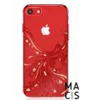 Чехол пласт красный Птица камни для Phone7Plus