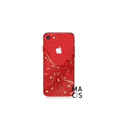 Чехол пласт красный Птица камни для Phone7Plus