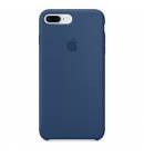 Чехол TPU синий кобальт Apple Logo для iPhone8Plus