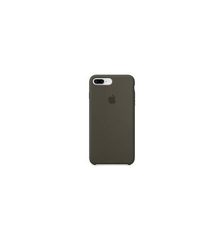 Чехол TPU темно-оливковый Apple Logo для iPhone8Plus