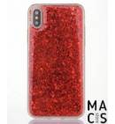 Пластиковые Чехол TPU пластик Блестки красные для iPhone8Plus