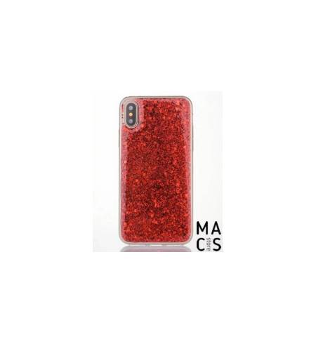 Пластиковые Чехол TPU пластик Блестки красные для iPhone8Plus