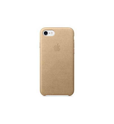 Чехол эко-кожа золотой Apple Logo для iPhone8