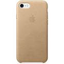 Чехол эко-кожа золотой Apple Logo для iPhone8