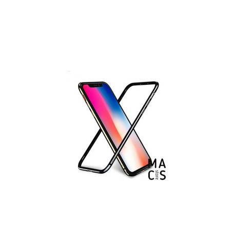 Чехол бампер TPU пластик серебро для iPhoneХ