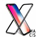 Чохол бампер TPU пластик срібло для iPhoneХ