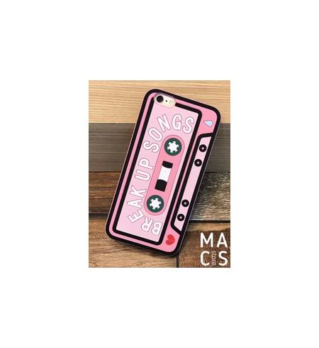 Чехол силиконовый розовый Касета для iPhone8