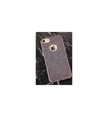 Чехол TPU черный Блестки Logo для iPhone7/8