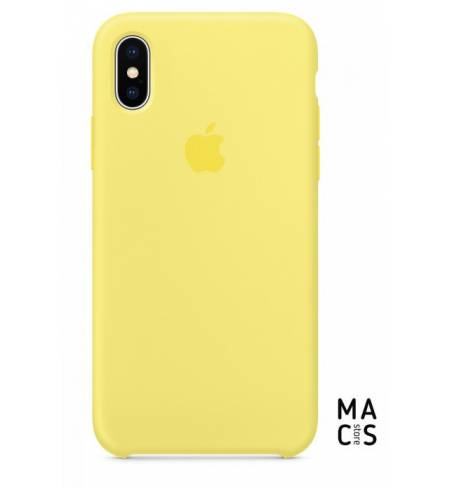 Оригинальный чехол Silicone Case Apple Lemonade (MRG32) для iPhoneХ лимонадный