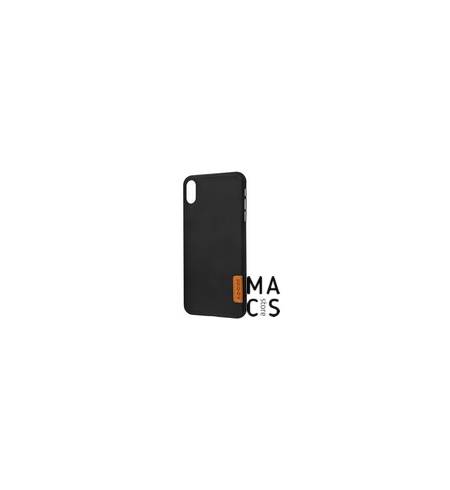 Чехол TPU черный кожа для iPhoneХ