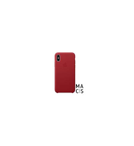 Кожаный чехол Apple Leather Case (PRODUCT) RED (MRWQ2) для iPhone XS Max 