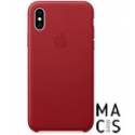 Шкіряний чохол Apple Leather Case (PRODUCT) RED (MRWQ2) для iPhone XS Max