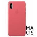Шкіряний чохол Apple Leather Case Peony Pink (MTEX2) для iPhone XS Max (рожевий півонія)