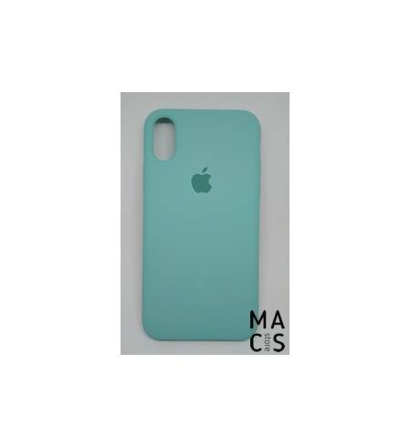 Чехол TPU бирюзовый Apple Logo для iPhone XS Max