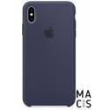 Чохол TPU темно-синій Apple Logo для iPhone XS Max