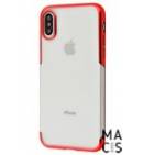 Чехол TPU прозрачный бампер красный для iPhone XS Max
