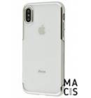 Чехол TPU прозрачный бампер серебро для iPhone XS Max