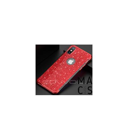 Чехол бампер TPU пластик красный блеск для iPhone XS