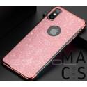 Чохол бампер TPU пластик рожеве золото блиск для iPhone XS