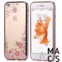 Чохол TPU силікон золото квіти для iPhone XS