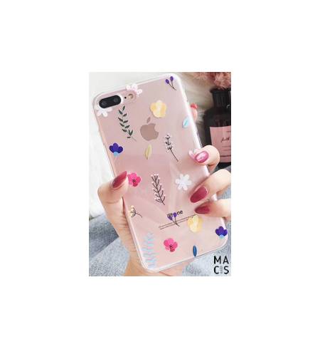 Чехол TPU силикон прозрачный цветы для iPhone XS MAX