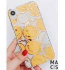 Чехол TPU-пластик прозрачный Смайлы для iPhone XS MAX