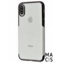 Чохол TPU прозорий чорний бампер для iPhone XR