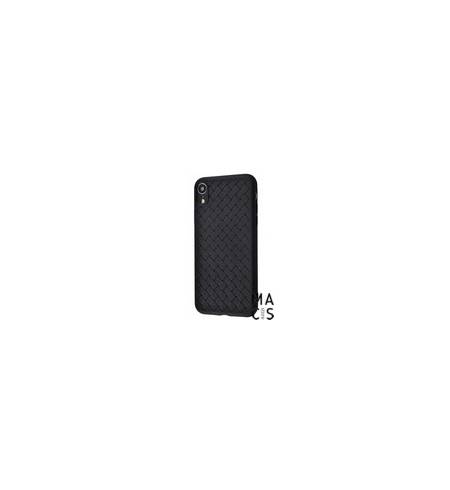 Чехол TPU черный плетение для iPhone XR