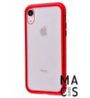 Чехол магнитный красный прозрачный для iPhoneХR