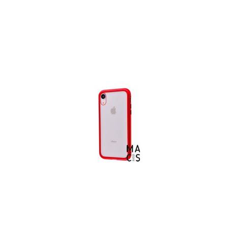Чехол магнитный красный прозрачный для iPhoneХR
