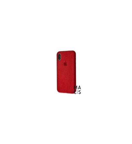 Чехол Textile cover Protect для iPhone XR красный