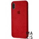Чохол Textile cover Protect для iPhone XR червоний
