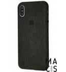 Чехол Textile cover Protect для iPhone XR черный