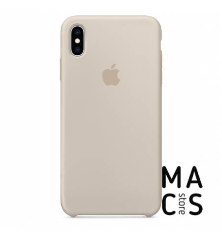 Силиконовый чехол Apple Silicone Case Stone (MRWJ2) для iPhone XS Max (серый)