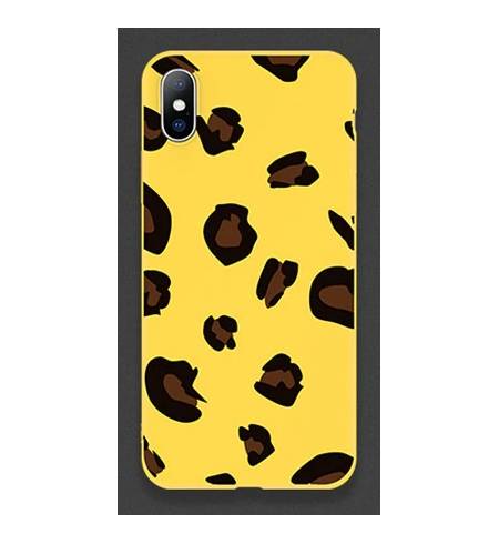 Чехол TPU леопардовый желтый для iPhoneXS Max