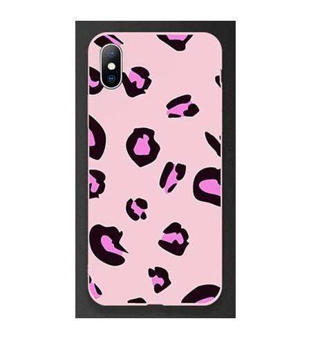 Чехол TPU леопардовый розовый для iPhoneXS Max