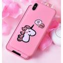 Чохол TPU рожевий Єдиноріг LOVE для iPhoneX