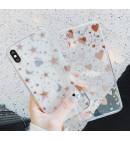 Чехол ТРU прозрачный сердца (полумесяцы и звезды) для iPhoneХS MAX